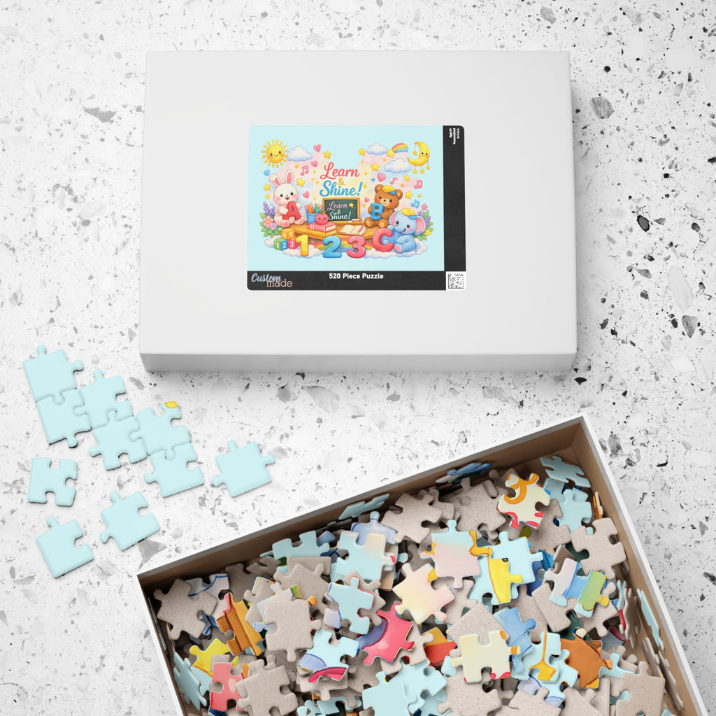 Learn & Shine Kids Puzzle — Educational Jigsaw for Children (110/252/520/1014 Pieces)