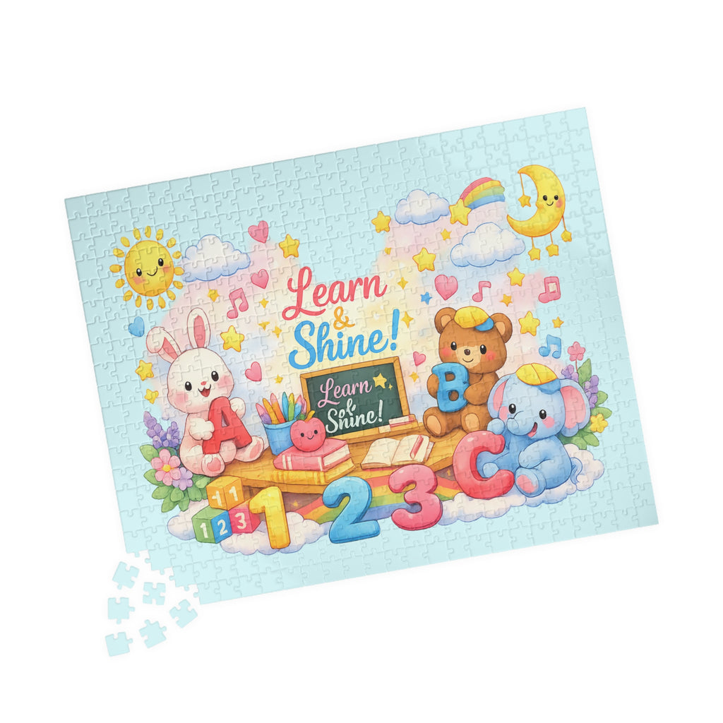 Learn & Shine Kids Puzzle — Educational Jigsaw for Children (110/252/520/1014 Pieces)