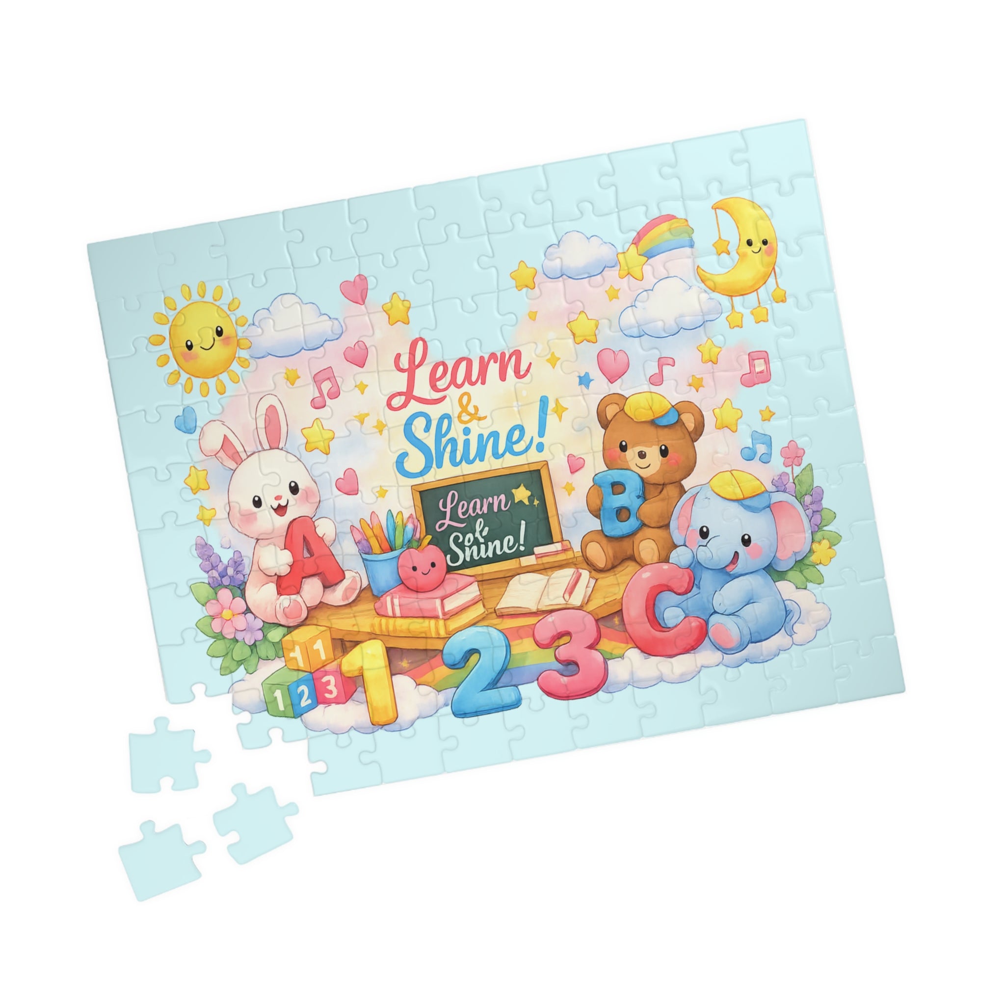 Learn & Shine Kids Puzzle — Educational Jigsaw for Children (110/252/520/1014 Pieces)