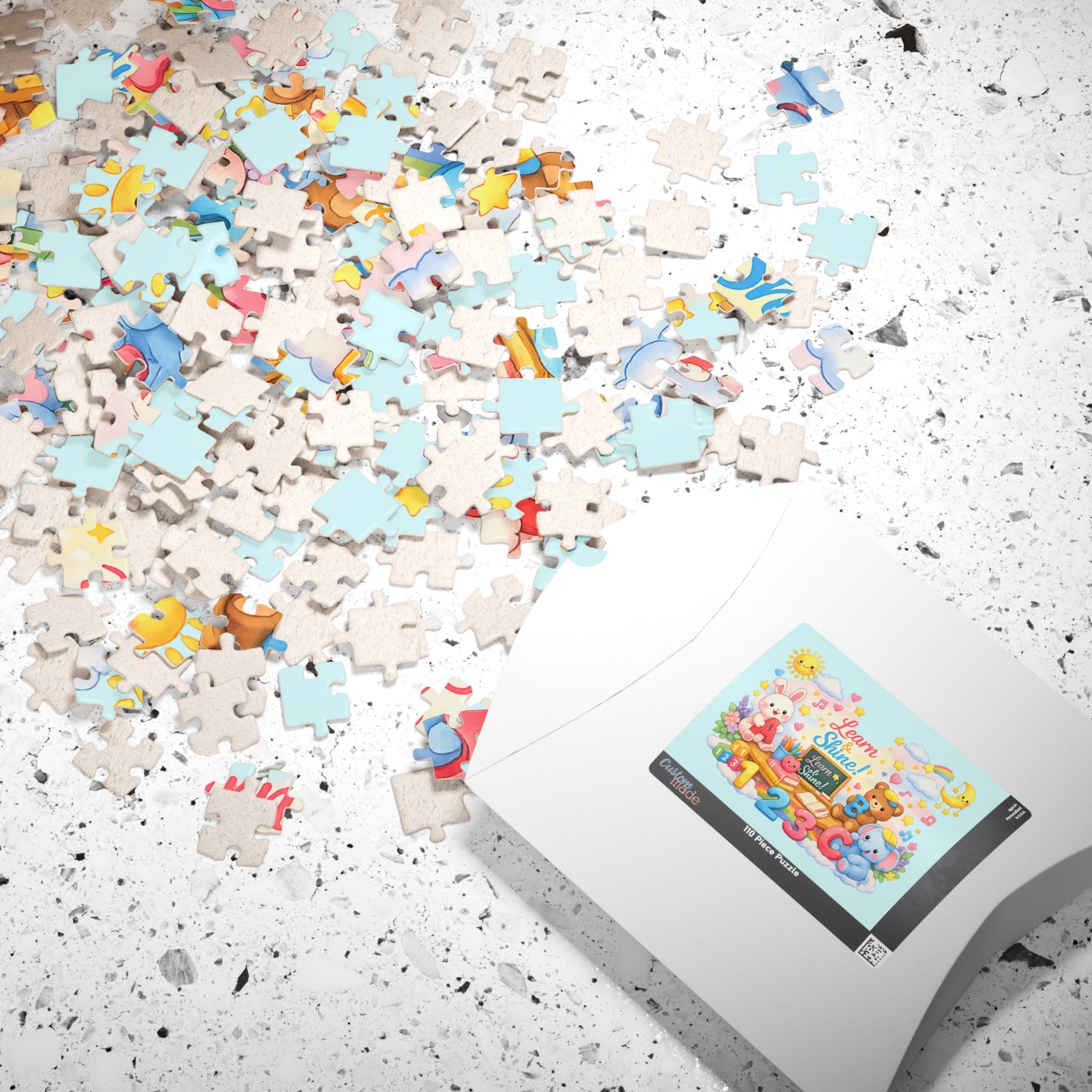 Learn & Shine Kids Puzzle — Educational Jigsaw for Children (110/252/520/1014 Pieces)
