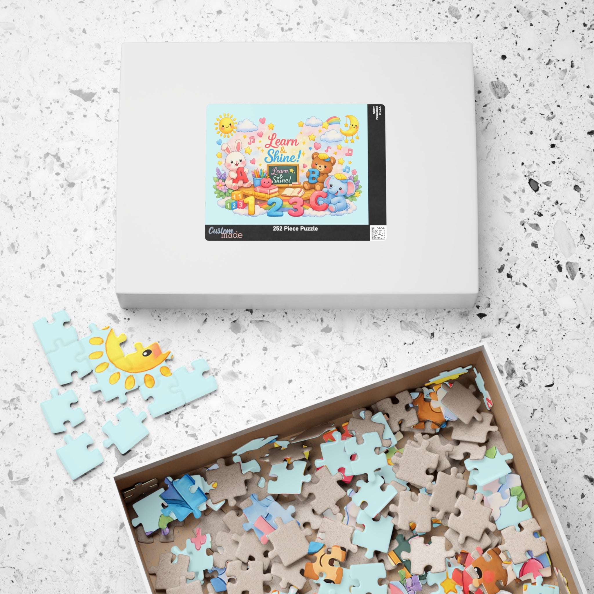 Learn & Shine Kids Puzzle — Educational Jigsaw for Children (110/252/520/1014 Pieces)