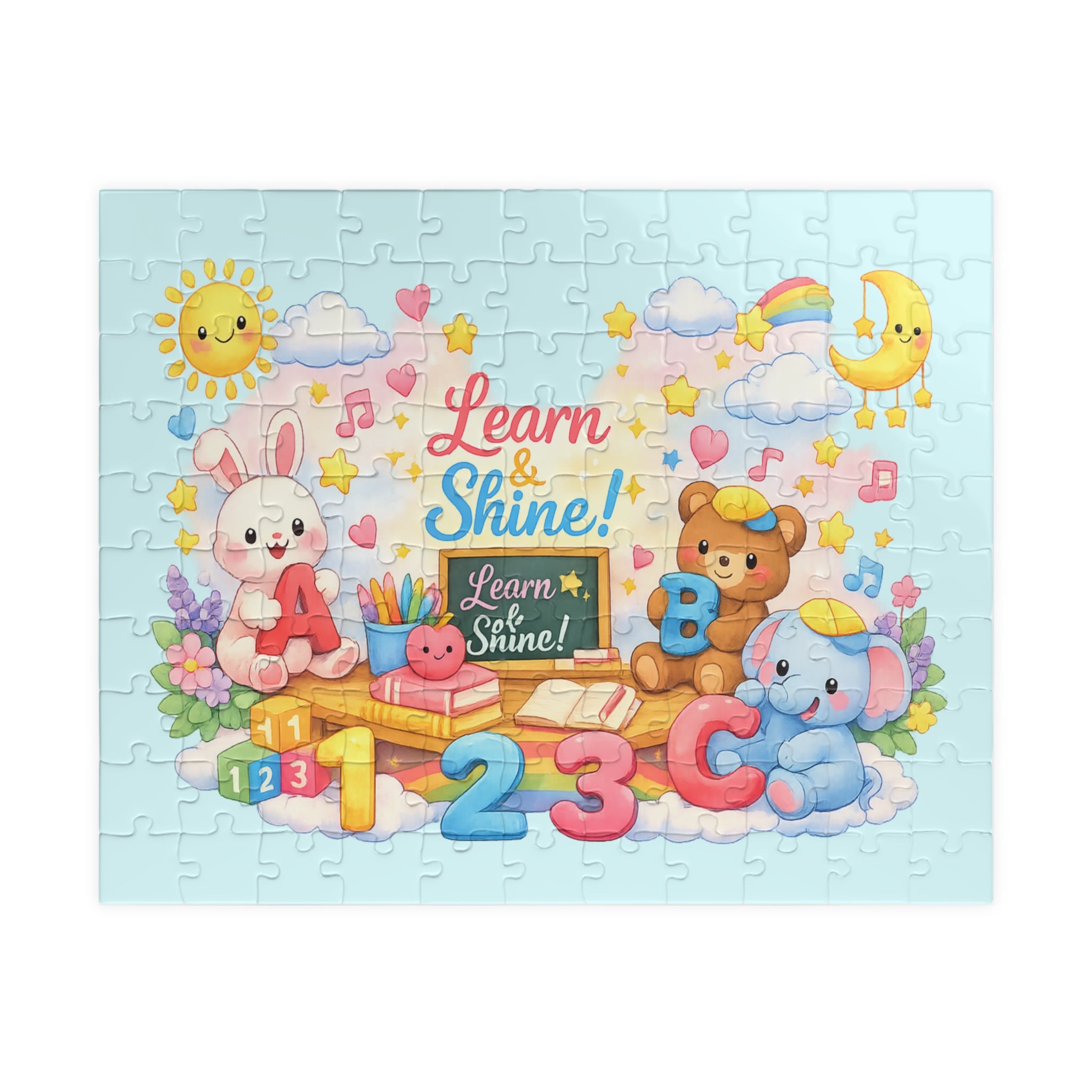 Learn & Shine Kids Puzzle — Educational Jigsaw for Children (110/252/520/1014 Pieces)