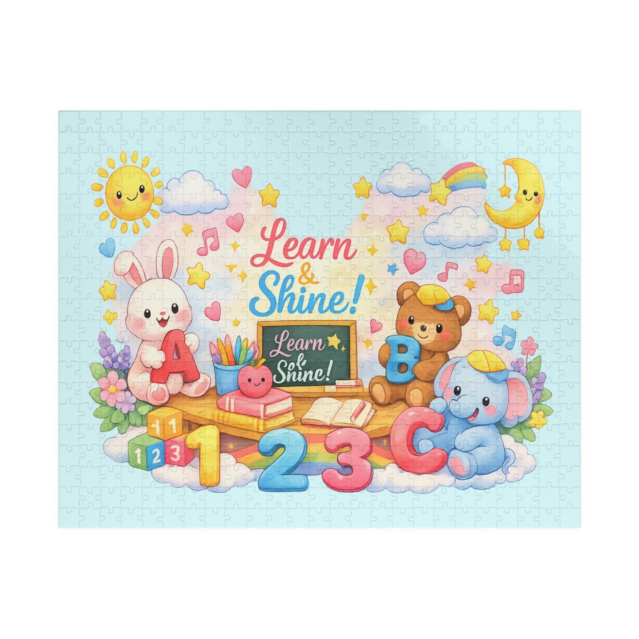 Learn & Shine Kids Puzzle — Educational Jigsaw for Children (110/252/520/1014 Pieces)