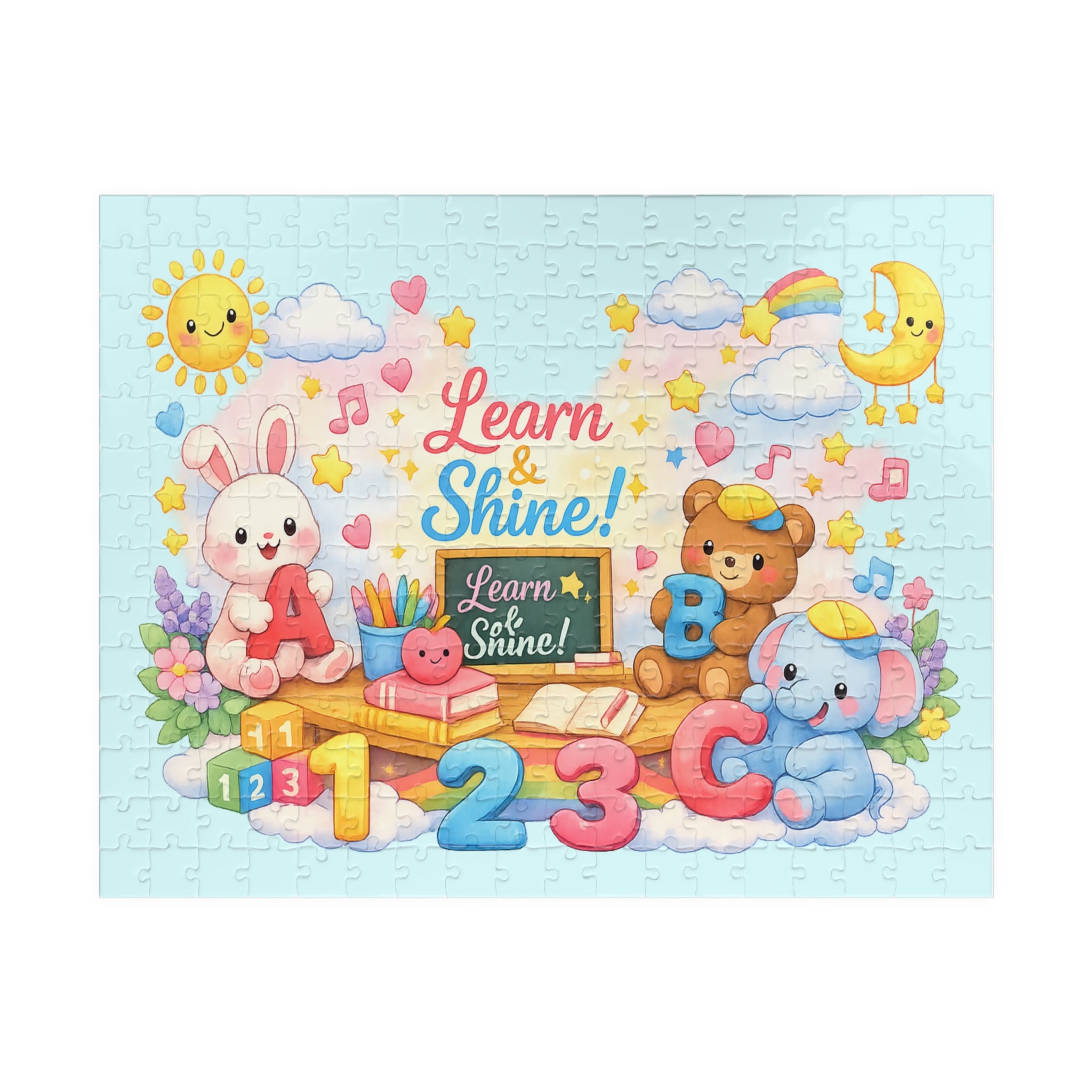 Learn & Shine Kids Puzzle — Educational Jigsaw for Children (110/252/520/1014 Pieces)